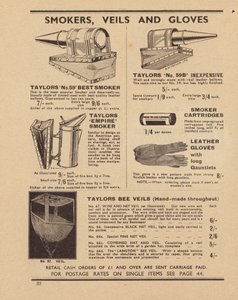 Stránka Taylors Bee Supplies katalog od English School