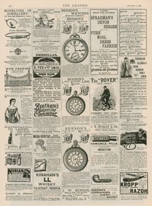 Stránka reklamy z The Graphic, 22. září 1888 od English School