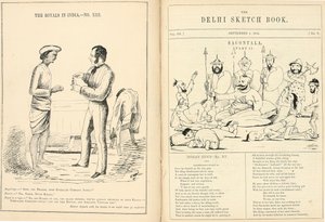 Stránky z The Delhi Sketchbook od English School