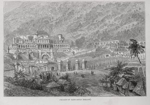 Palác Sans Souci, North Hayti, ze Santo Dominga Minulost a současnost Samuel Hazard, hospoda. v roce 1873 od English School