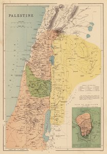 Palestina (barevná litografie) od English School