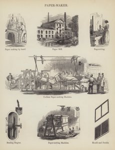 Výrobce papíru (gravírování) od English School