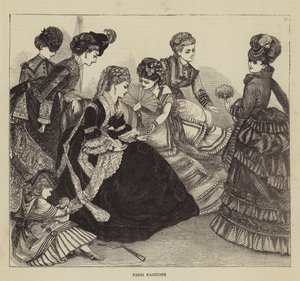 Paris Fashions (rytina) od English School