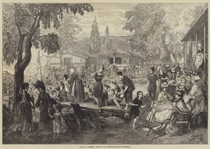 Paříž v létě, Bain de la Grenouillere, v Croissy od English School