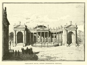 Budova parlamentu, Dublin, 18. století od English School