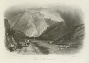 Průsmyk Nant Ffrancon, Severní Wales od English School