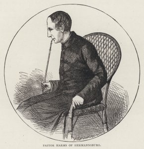 Pastor Harms z Hermannsburgu (rytina) od English School