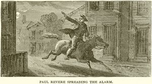 Paul Revere šíří poplach od English School