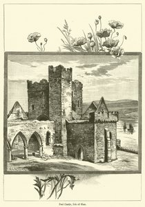 Peel Castle, Isle of Man (rytina) od English School