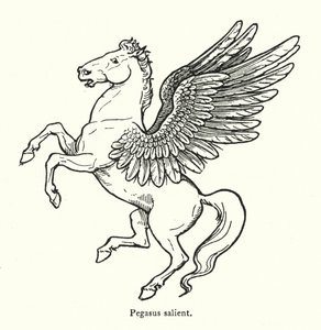 Pegasus výběžek (rytina) od English School