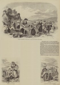 Penclawdd and its Cockle-Gatherers (rytina) od English School