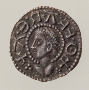 Penny of Offa, King of Mercia, 757-96 (avers) (stříbrná) (reverzní viz 168072)