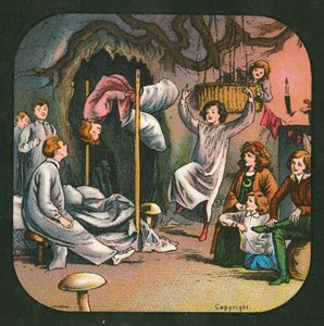 Peter Pan, lucernový diapozitiv, c 1910 (barevné lito) od English School