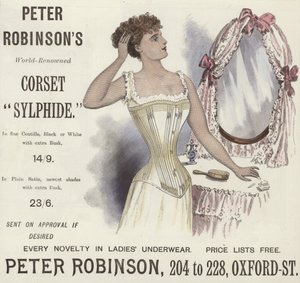 Peter Robinsons světově proslulý korzet Sylphide od English School