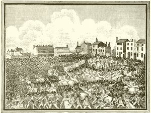 masakr v Peterloo od English School