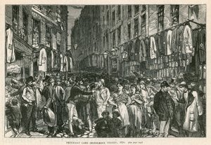 Petticoat Lane (Middlesex Street), Londýn, 1870 od English School