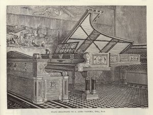 Klavír patřící Lawrence Alma-Tadema od English School