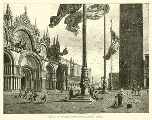 Piazza of St Mark, s Piazzetta, Benátky od English School