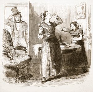Malebné Sketches of London: The Lodging House, z The Illustrated London News, 1849 od English School