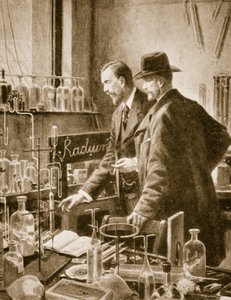 Pierre Curie si povídá se sirem Williamem Ramsayem od English School