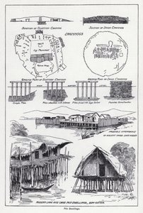 Pilové obydlí (litho) od English School