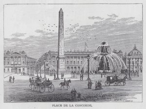 Place De La Concorde (rytina) od English School