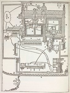 Plán Benediktinského Kláštera V Canterbury od English School