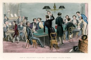 Hrajte v klubu Crockfords, 1843; Hrabě DOrsey volá hlavní od English School