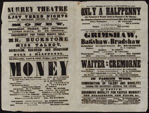 Playbill vydaný Surrey Theatre od English School