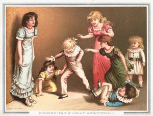 Hraní Blind Mans Buff, Vánoční přání od English School