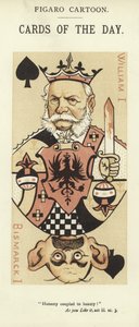Hrací karta s Williamem I. a Otto von Bismarckem od English School