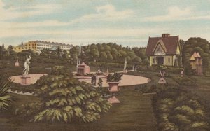 Plymouth: Swiss Lodge and Gardens, Devonport Park (barevné lito) od English School