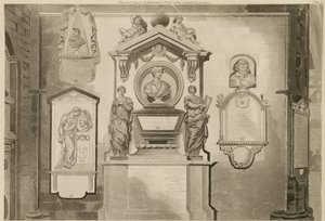 Poets Corner, Westminster Abbey, Londýn od English School