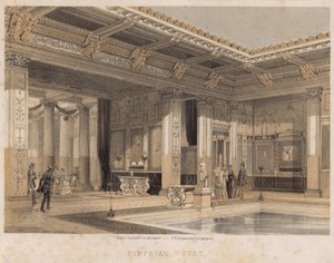 Pompeian Court, Crystal Palace, Sydenham od English School