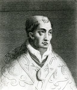 Papež Jan VIII (820-82) (rytina) od English School