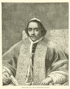 Papež Pius VII (rytina) od English School