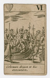 Hrací karta Popish Plot (rytina) od English School