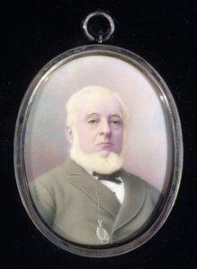 Miniaturní portrét Warrena de la Rue (1815-89) od English School