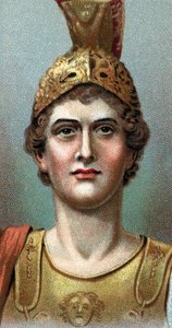 Portrét Alexandra Velikého - Alexandr Veliký (356 - 323 př. n. l.) - Ze série ""Vůdci mužů"" - Chromolitografie - Anglická škola, 20. století - od English School