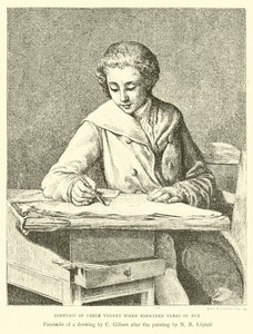 Portrét Carle Verneta, když mu bylo čtrnáct let od English School