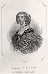 Portrét Dorothy Sidney, hraběnky ze Sunderlandu, 1835 od English School