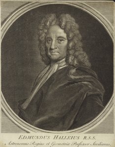 Portrét Edmonda Halleyho od English School