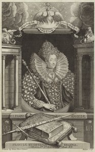 Portrét Alžběty I. Anglické od English School