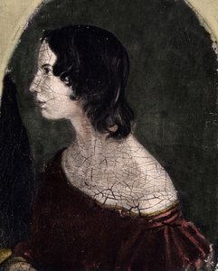 Portrét Emily Jane Bronteové Britské básnířky a spisovatelky (1818-1848) National Portrait Gallery od English School