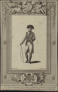 Portrét George Augusta Fredericka, prince z Walesu od English School