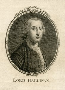 Portrét George Montagu Dunka, 2. hraběte z Halifaxu (1716-71), vyryl Aliamet od English School