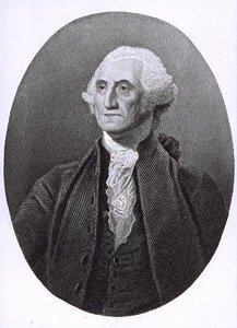Portrét George Washingtona (1732-1799) (rytina) od English School