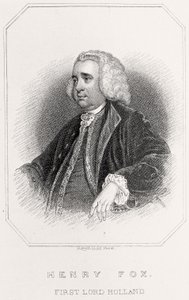 Portrét Henryho Foxe, 1. lorda Holandska, 1835 od English School