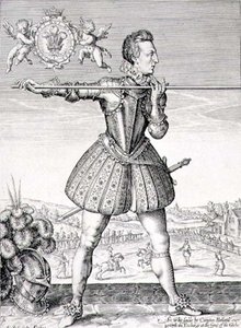 Portrét Jindřicha, prince z Walesu (1594-1612) vyrytý Simonem de Passe (1595-1647) 1612 (rytina) od English School