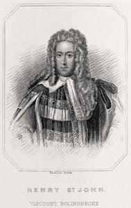 Portrét Henry St. John, vikomt Bolingbroke, 1835 od English School